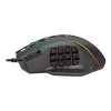 REDRAGON PERDICTION 4 12400DPI RGB MMO ergonomische Gaming-Maus - Schwarz