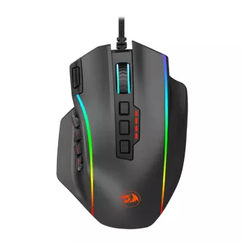 REDRAGON PERDICTION 4 12400DPI RGB MMO ergonomische Gaming-Maus - Schwarz