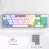 REDRAGON Pollux 65% kabelgebundene mechanische Gaming-Tastatur, Hot-Swap-fähige rote Switches, RGB-Hintergrundbeleuchtung, abnehmbares USB-C, NKRO, Schwarz