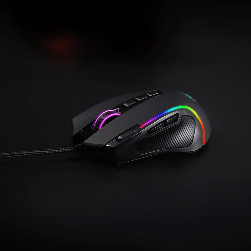 REDRAGON PREDATOR 4000DPI RGB Ergonomische Gaming-Maus - Schwarz