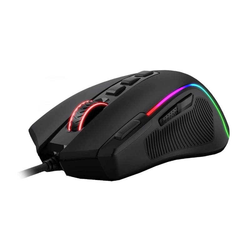 REDRAGON PREDATOR 4000DPI RGB Ergonomische Gaming-Maus - Schwarz