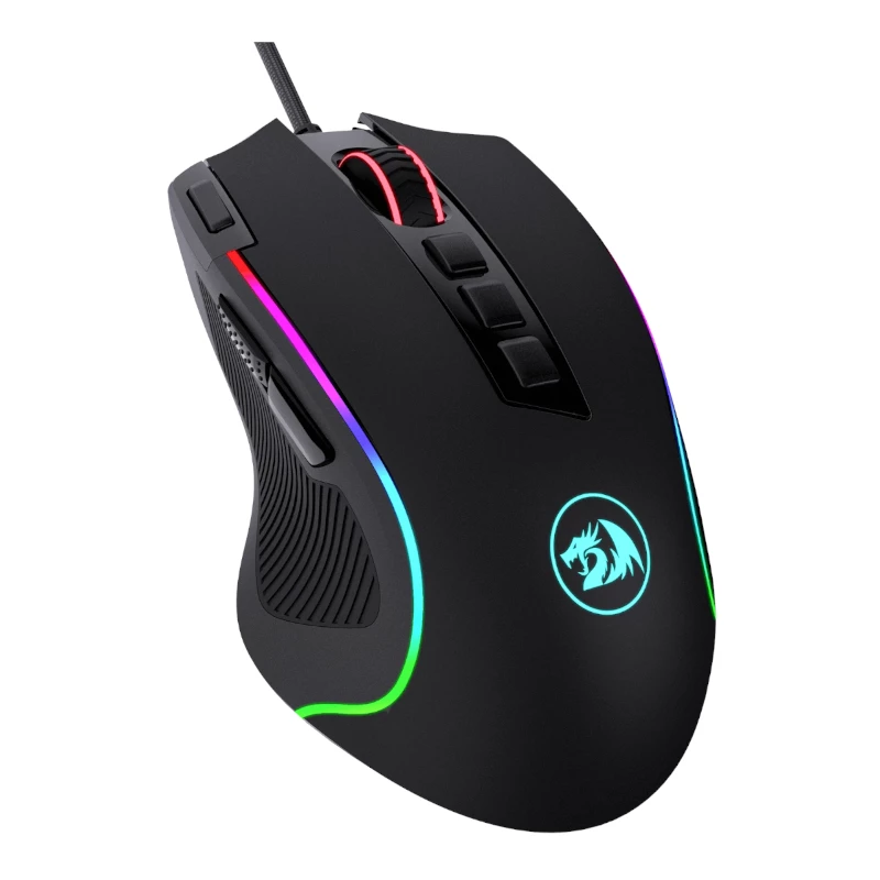 REDRAGON PREDATOR 4000DPI RGB Ergonomische Gaming-Maus - Schwarz