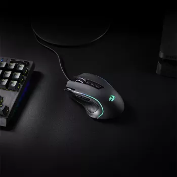 REDRAGON PREDATOR 4000DPI RGB Ergonomische Gaming-Maus - Schwarz