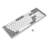 Redragon RD-BK-7111 60% Tri-Mode Low-Profile mechanische Tastatur, RGB-Hintergrundbeleuchtung, Hot-Swappable, Schwarz/Weiß
