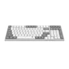 Redragon RD-BK-7111 60% Tri-Mode Low-Profile mechanische Tastatur, RGB-Hintergrundbeleuchtung, Hot-Swappable, Schwarz/Weiß