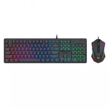 Redragon S107 RGB Gaming Essentials Kabelgebundenes Gaming-Tastatur- und Maus-Set