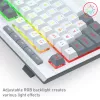 Redragon S151 Kabelgebundenes RGB Gaming-Tastatur- und Maus-Set - Weiß und Grau