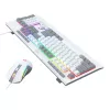 Redragon S151 Kabelgebundenes RGB Gaming-Tastatur- und Maus-Set - Weiß und Grau
