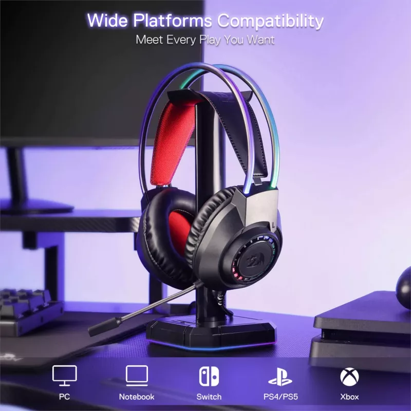 Redragon SCREAM Over-Ear RGB Gaming-Headset - Schwarz