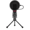 REDRAGON SEYFERT 3,5-mm-Klinken-Gaming-Mikrofon mit Stativ - Schwarz