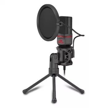 REDRAGON SEYFERT 3,5-mm-Klinken-Gaming-Mikrofon mit Stativ - Schwarz