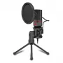 REDRAGON SEYFERT 3,5-mm-Klinken-Gaming-Mikrofon mit Stativ - Schwarz