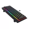 Redragon SHIVA K522 PRO RGB Wireless Gaming-Tastatur - Tri-Mode TKL mechanisch, Hot-Swappable Red Switches, Schwarz