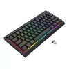 Redragon SHIVA K522 PRO RGB Wireless Gaming-Tastatur - Tri-Mode TKL mechanisch, Hot-Swappable Red Switches, Schwarz