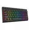 Redragon SHIVA K522 PRO RGB Wireless Gaming-Tastatur - Tri-Mode TKL mechanisch, Hot-Swappable Red Switches, Schwarz