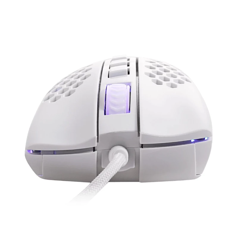 REDRAGON STORM WIRED RGB Gaming-Maus - leichtes Waben-Design, 12400 DPI, 7 programmierbare Tasten, Omron-Schalter, PTFE-Füße