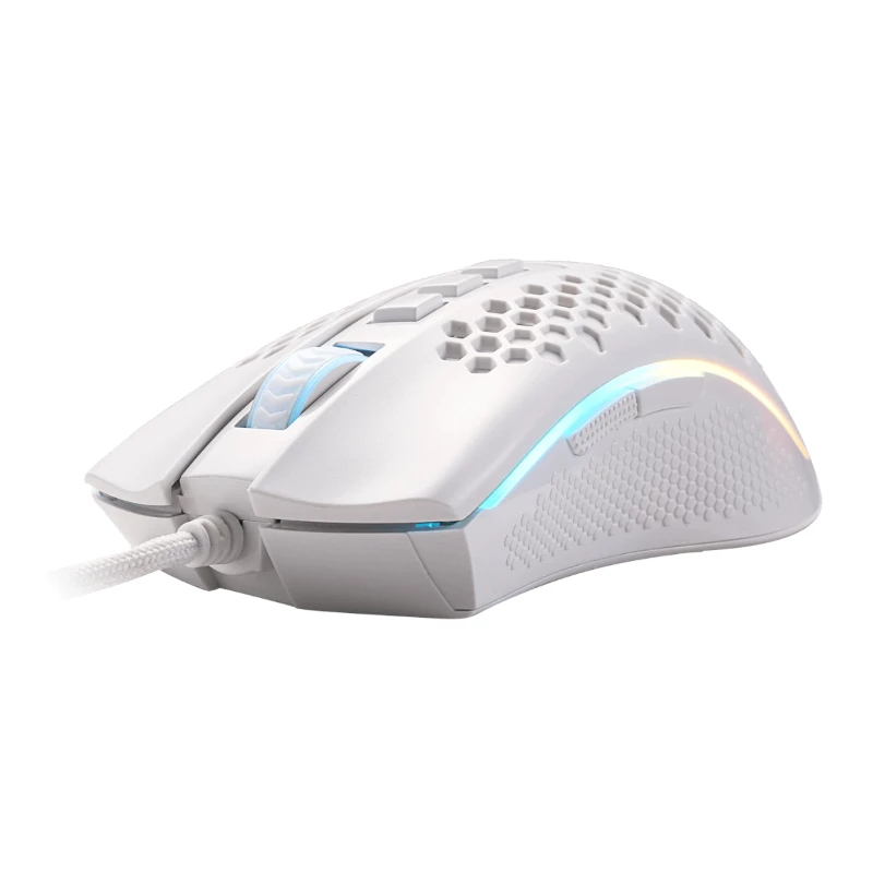 REDRAGON STORM WIRED RGB Gaming-Maus - leichtes Waben-Design, 12400 DPI, 7 programmierbare Tasten, Omron-Schalter, PTFE-Füße