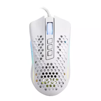 REDRAGON STORM WIRED RGB Gaming-Maus - leichtes Waben-Design, 12400 DPI, 7 programmierbare Tasten, Omron-Schalter, PTFE-Füße