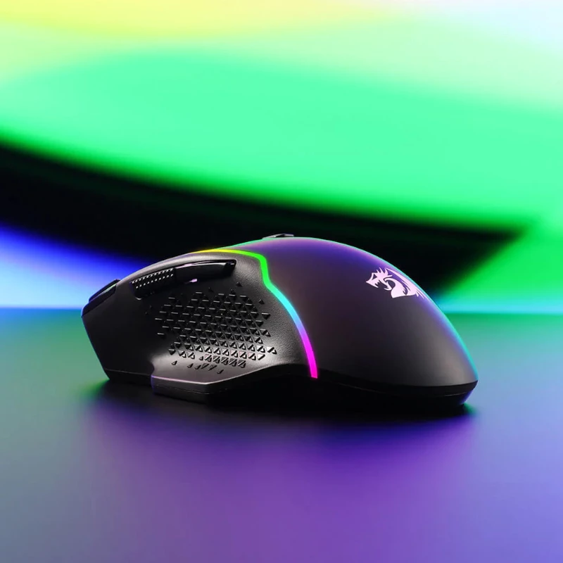 REDRAGON Taipan Pro 10000DPI RGB kabellose Gaming-Maus - Schwarz