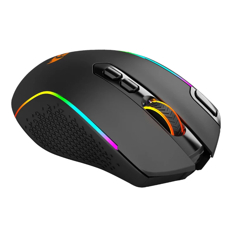 REDRAGON Taipan Pro 10000DPI RGB kabellose Gaming-Maus - Schwarz