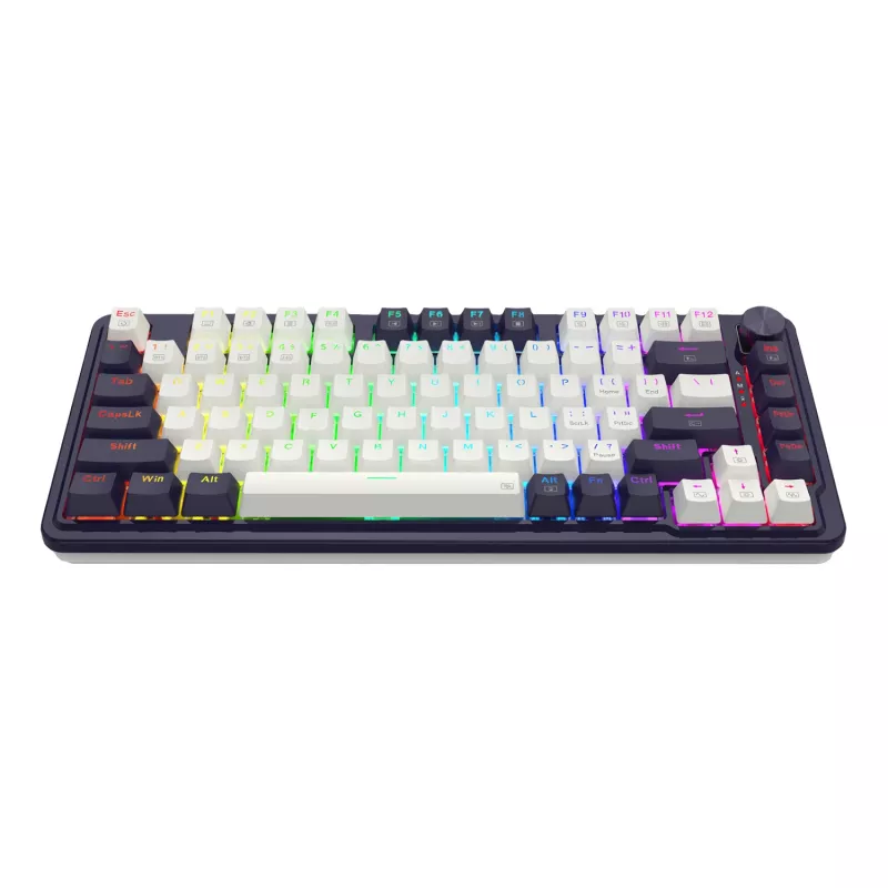 Redragon UCAL K673 PRO 65% Tri-Mode Kabellose Mechanische Gaming-Tastatur - Schwarz (Hot-Swappable, Gasket Mount, RGB)