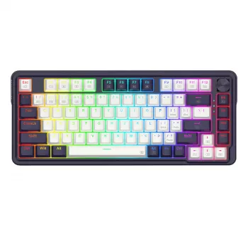 Redragon UCAL K673 PRO 65% Tri-Mode Kabellose Mechanische Gaming-Tastatur - Schwarz (Hot-Swappable, Gasket Mount, RGB)