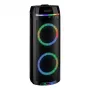 REFLEXION PS10BTCD/N Party-Lautsprecher, 480W Peak, Bluetooth, CD, FM-Radio, USB, AUX, Mikrofon, Schwarz