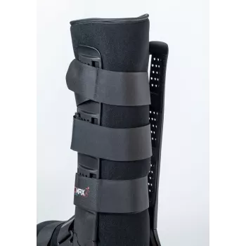 REH Air Walker Basic Long Knöchel-Fuß-Orthese, Größe L, Schwarz/Grau