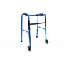 REH Balkonik RF-131 Reciprocal Walking Frame mit 8-stufiger Höhenverstellung, silberner Aluminium-Faltbarer Mobilitätshilfe, 120 kg Belastbarkeit