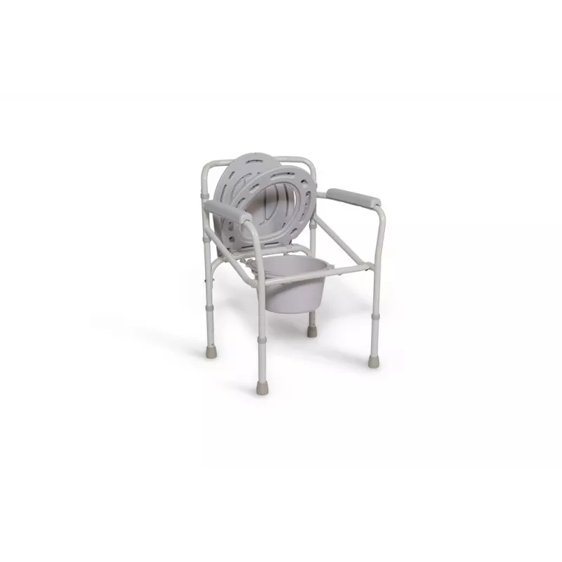 REH Bruno RF-801 Toilettenstuhl mit höhenverstellbarer Sitzhöhe und herausnehmbarem Eimer