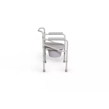 REH Bruno RF-801 Toilettenstuhl mit höhenverstellbarer Sitzhöhe und herausnehmbarem Eimer