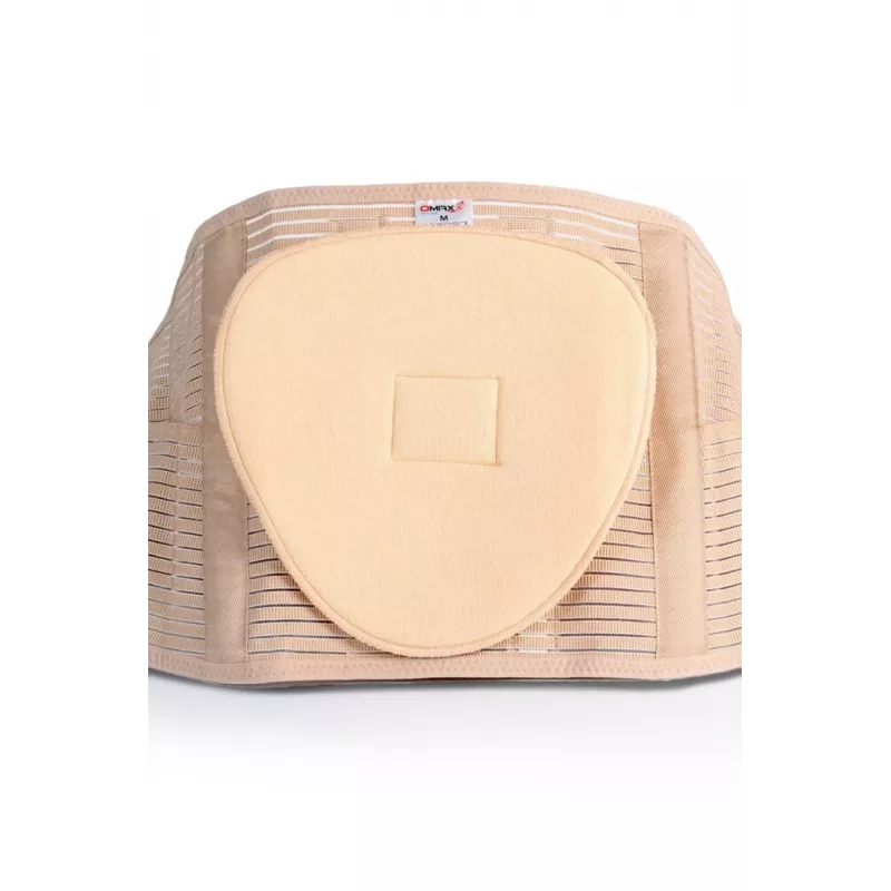 REH Lumbo O-1431/XL Lumbosakralstützgurt mit elastischen Spannriemen, Größe XL, Beige