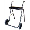 REH RF-651/CZA Zweirad-Rollator mit Sitz, Aluminium, Schwarz