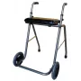 REH RF-651/CZA Zweirad-Rollator mit Sitz, Aluminium, Schwarz