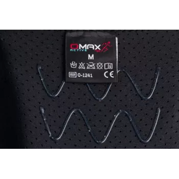 REH Stabilmax O-1241/XXL Offene kurze Kniebandage mit flexiblen Stabilisatoren, perforiertem Neopren, schwarz, Größe XXL