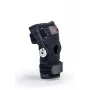 REH Stabilmax O-1241/XXL Offene kurze Kniebandage mit flexiblen Stabilisatoren, perforiertem Neopren, schwarz, Größe XXL