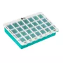 REHA FUND RF-353 Wochen-Pillenorganizer mit 7 herausnehmbaren Tagesboxen, 4 Dosen pro Tag, 28 Fächern, mehrfarbig