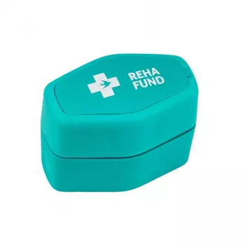REHA FUND RF-359 Pill Crusher mit Aufbewahrungsfach – manueller Drehgrinder, BPA-freier Kunststoff, Weiß