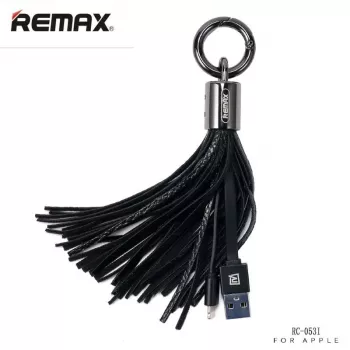 REMAX Apple Tassels Ring Datenkabel für Lightning Schwarz