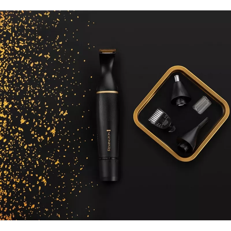 Remington NE7000 Nasen-, Ohren- & Detailtrimmer mit Comfort Tip Klingen, 100% wasserdicht, batteriebetrieben, Schwarz/Silber