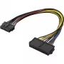Renkforce ATX 14-Pin auf 24-Pin Stromadapterkabel 0,25 m Mehrfarbig 1430710