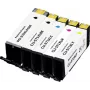 Renkforce Kompatibles 5er-Pack High-Yield Tintenpatronen-Set für Canon PGI-570PGBK XL, CLI-571BK XL, CLI-571C XL, CLI-571M XL, CLI-571Y XL (Schwarz, Fotodruck Schwarz, Cyan, Magenta, Gelb) RF-6952434