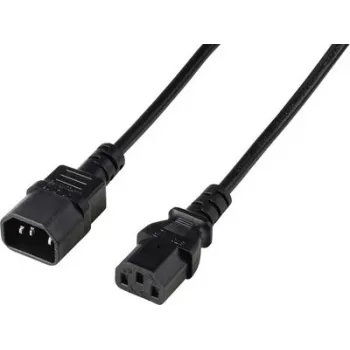 Renkforce Deluxe Stromverlängerungskabel C13 auf C14 2 m Schwarz RF-7176936