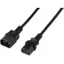 Renkforce Deluxe Stromverlängerungskabel C13 auf C14 2 m Schwarz RF-7176936