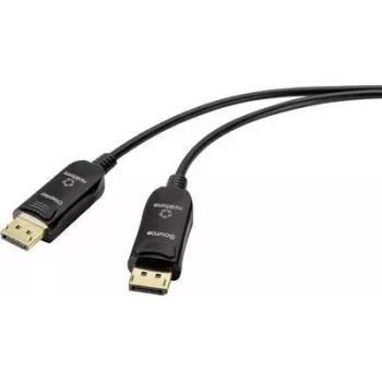 Renkforce DisplayPort 1.4 Aktives Optisches Kabel 50 m Schwarz 8K 60Hz RF-4598012