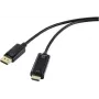 RENKFORCE DisplayPort-auf-HDMI-Kabel 5 m Schwarz 4K 30Hz Vergoldet RF-5179192