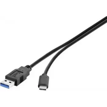Renkforce RF-3241262 USB 3.2 Gen 1 Kabel USB-A auf USB-C 0,3 m Schwarz