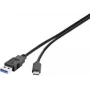 Renkforce RF-3241262 USB 3.2 Gen 1 Kabel USB-A auf USB-C 0,3 m Schwarz