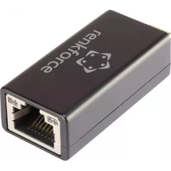 Renkforce RF-3386050 USB-C auf RJ-45 Gigabit Ethernet Adapter Schwarz
