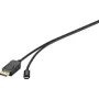 Renkforce RF-4538166 USB-C auf DisplayPort Adapterkabel 1,8m Schwarz 4K@60Hz